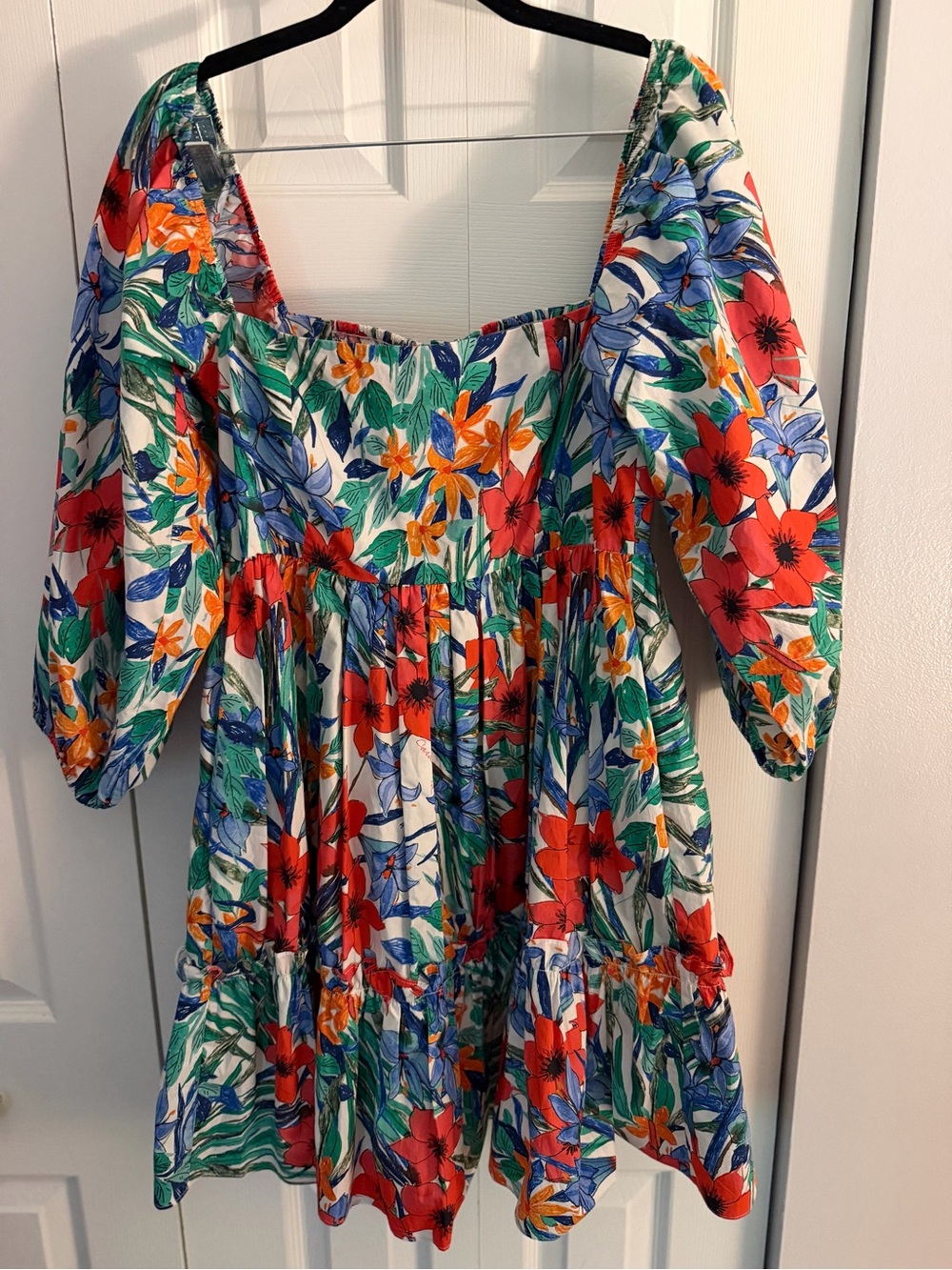 Cara Cara New York Sip Sip Mini Dress in Bahamian Garden Floral – Size M